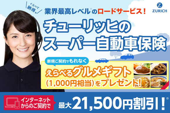 �`���[���b�q�̃X�[�p�[�����ԕی��^�ƊE�ō����x���̃��[�h�T�[�r�X �C���^�[�l�b�g����̂��_��ōő�21,500�~�����I